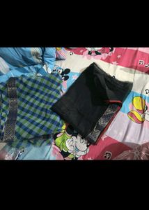 New Blue &amp; Green Checkered Saree