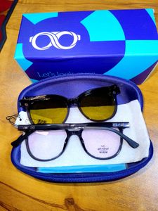 Lenskart Air Switch Flip Round Frame For Unisex