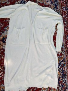 free size cream/beige Open Front Cardigan