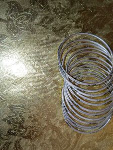 White Metal Bangles