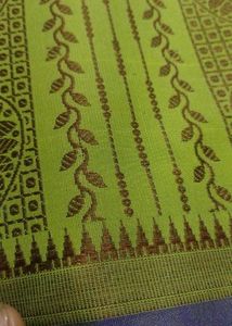 Pochampalli Handloom Silk Saree for Women (Green)