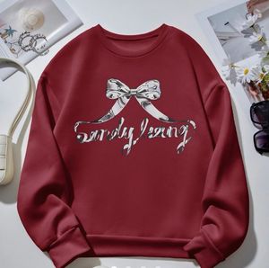 Maroon Graphic Print Sweatshirt