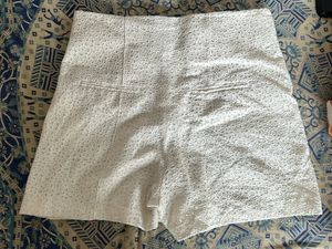 Zara Women White Shorts