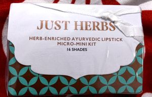 JUST HERBS HERB ENRICHED AYURVEDIC LIPSTICK MICRO MINI KIT