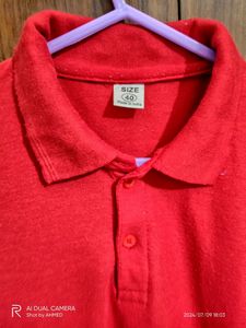 Red Polo Shirt - Size 38