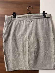 Gray Mini Skirt
