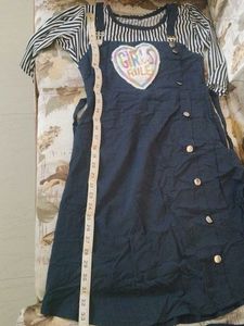 Navy Blue Top With Jeggings Combo