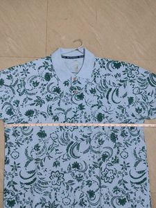 NU EARTH Men&#39;s Printed Polo Neck T-shirt