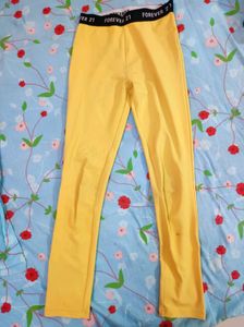forever 21 yellow legging