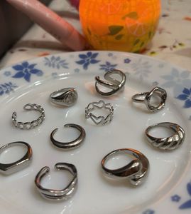 Silver Plated (Set of 10) Stackable Finger🎀