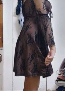 Sheer A-Line Dress