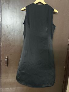 Elegant Black Ruffle Mini Dress