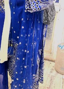 Elegant Blue Embroidered Kurta Set