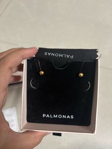 🆕 Palmonas 18kt Gold Plated Spherical Stud