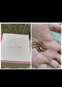Giva Crossed Lovers Rose Gold Necklace
