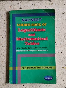 Navneet Golden Book Of Logarithmic And Mathematica