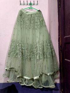 Double Cancan Attached Lehenga