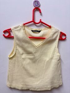 Butter Yellow Crop Top