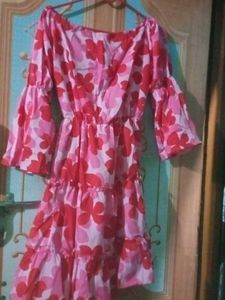 Floral Fit And Flare Dress