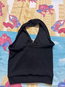 Black Halter Top