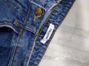 Freakins High Waist Distress Jeans