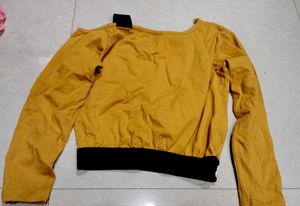 Cute Mustard Crop Top