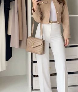 H&M Elegant White Wide Leg Pants