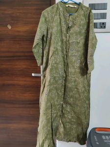 Elegant Green Kurti Used Twice Look Like New
