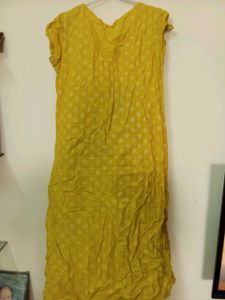 Yellow Printed Top