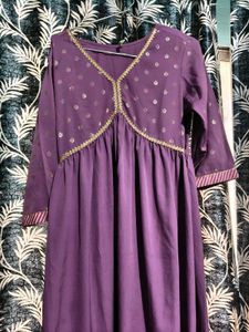 Fiorra Purple Ethnic Kurta Set