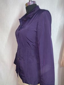 Purple Button-Down Jacket