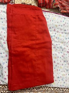 Striped Floral Print Kurti With Salwar
