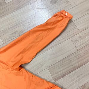 Vintage Orange Baggy Zip-Up Jacket.
