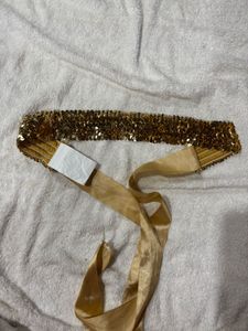 Sequin Gold Belt