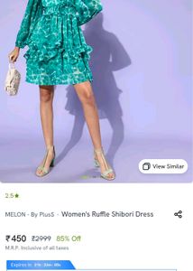 Chic Green Printed Dress