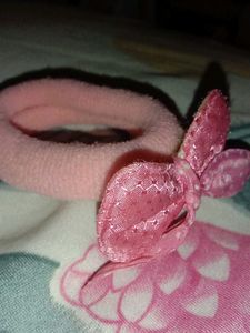 Pink Floral Hair Tie
