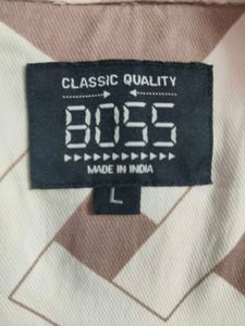 Peach Colour, Printed Casual Shirt,Men Slim Fit