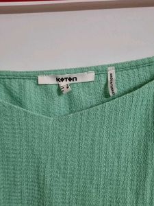 Mint Green Puff Sleeve Top