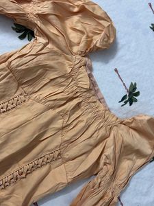 Cute Puff Sleeve Mini Dress