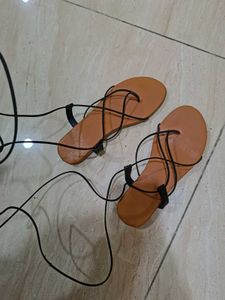 Sandles With Lace