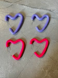 Handmade Heart Shaped Earrings