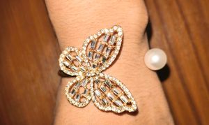 Butterfly Diamond Bracelet Adjustable