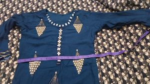 Elegant Teal Embroidered Kurta Set