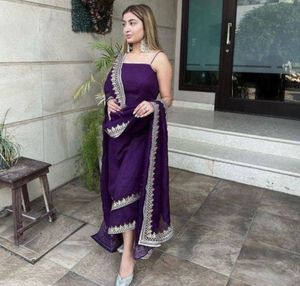 Elegant Purple Kurta Set