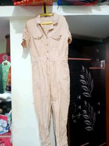 Beige Jumpsuit