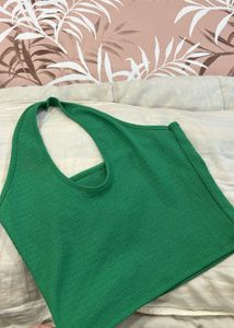 Green Halter neck top💚