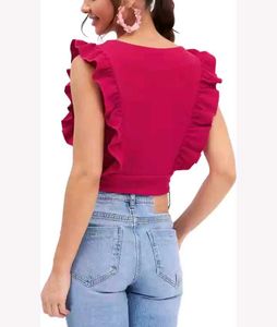 Casual Solid Women Pink Top