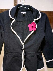 Black Shrug With Rose