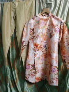 Floral Print Kurta Set