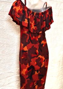 Dresses Starting Rs.99 Only/- Orange Red Dres
